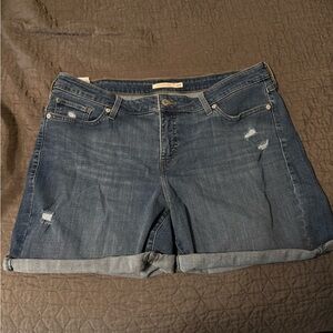 Signature by Levi Strauss Dark Blue Jean Shorts